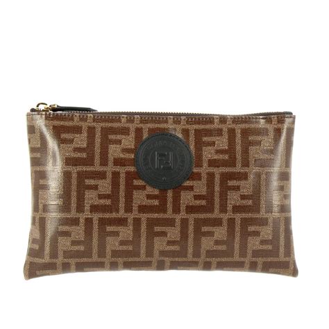 Pochette Fendi in Pelle Nero 